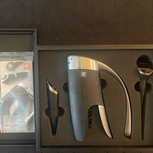 ZWILLING J.A. Henckels Black and Silver Wine Opener Set